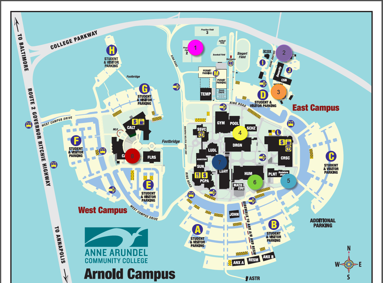 Aacc Map Of Campus Black Sea Map