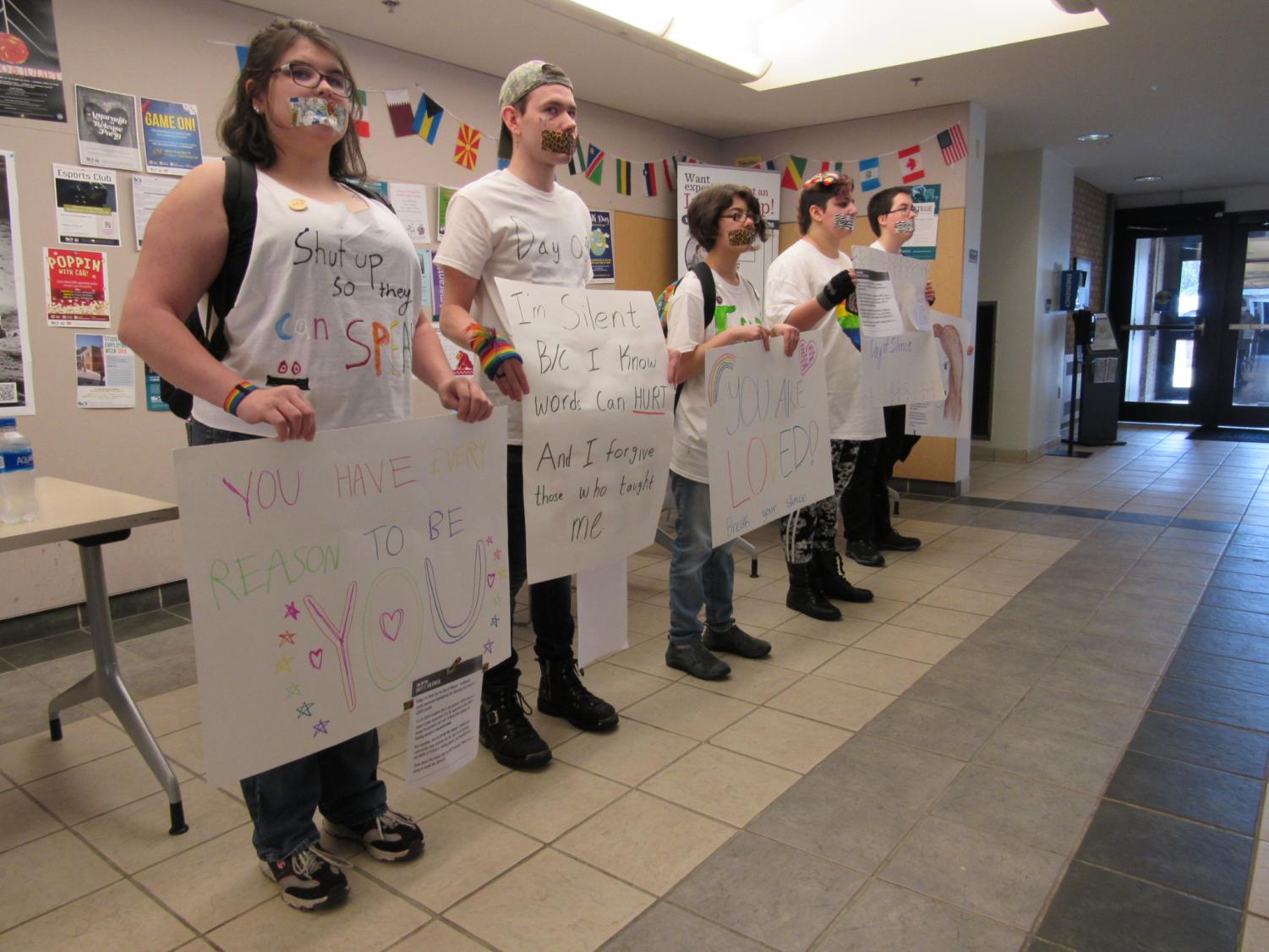 GSA members participate in national LGBTQ Day of Silence Campus Current