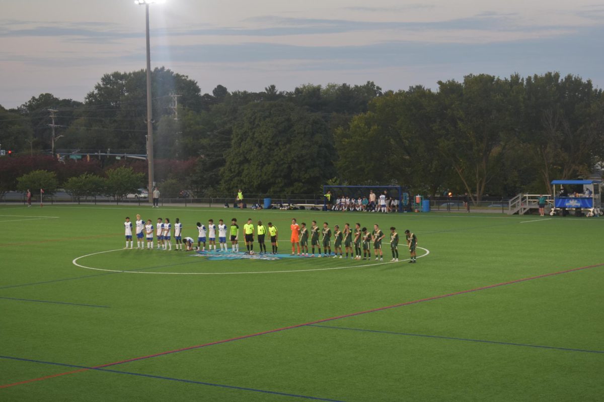 The Black Male Institute came to AACC's home game against Frederick Community College to show their support for the men's soccer team.