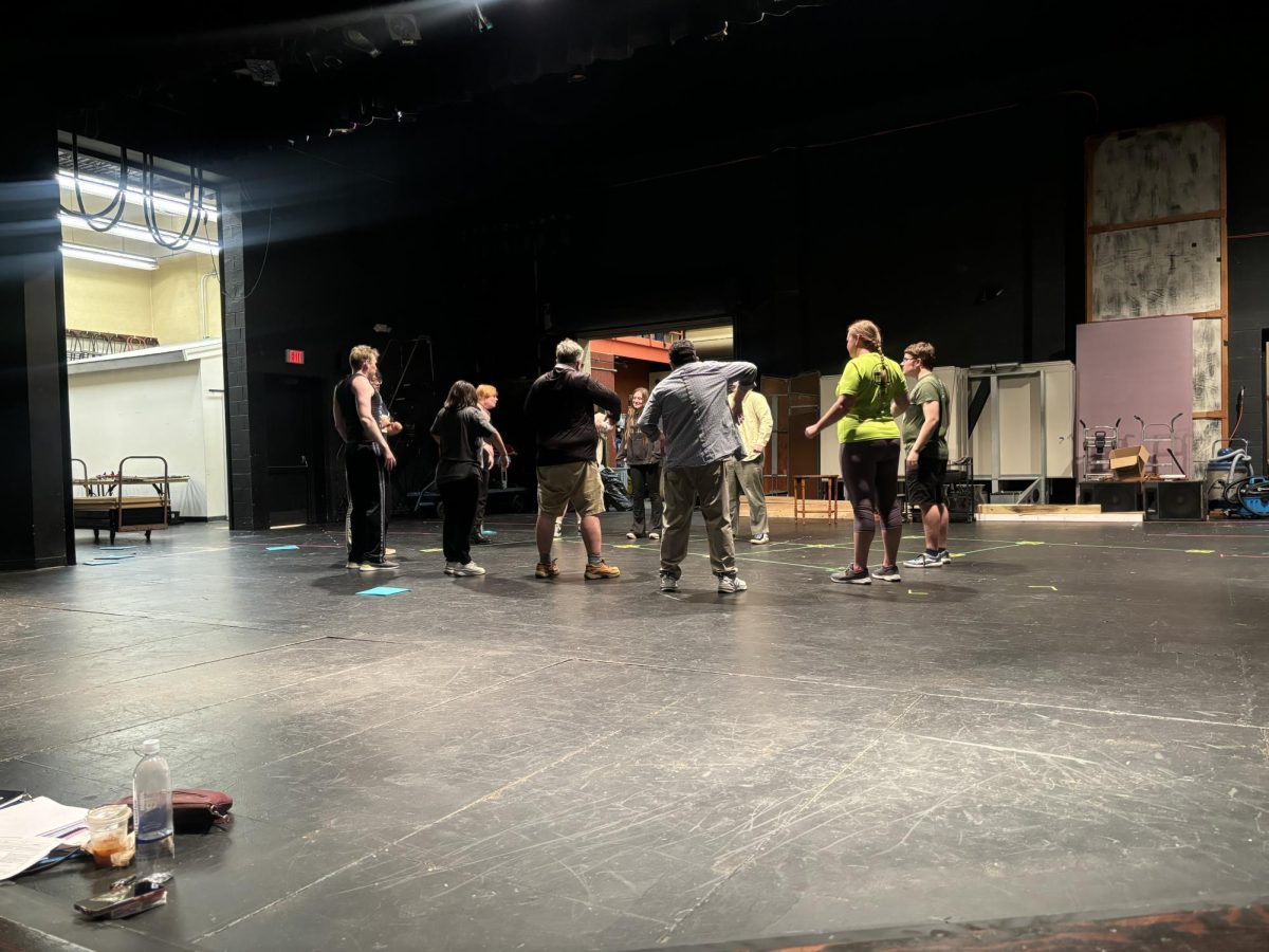 Theatre AACC members rehearse for the Shakespearan comedy "Twelfth Night," schedules for six dates in November. 