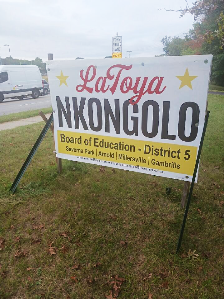 LaToya Nkongolo, an AACC adjunct, is running for Anne Arundel County Board of Education.