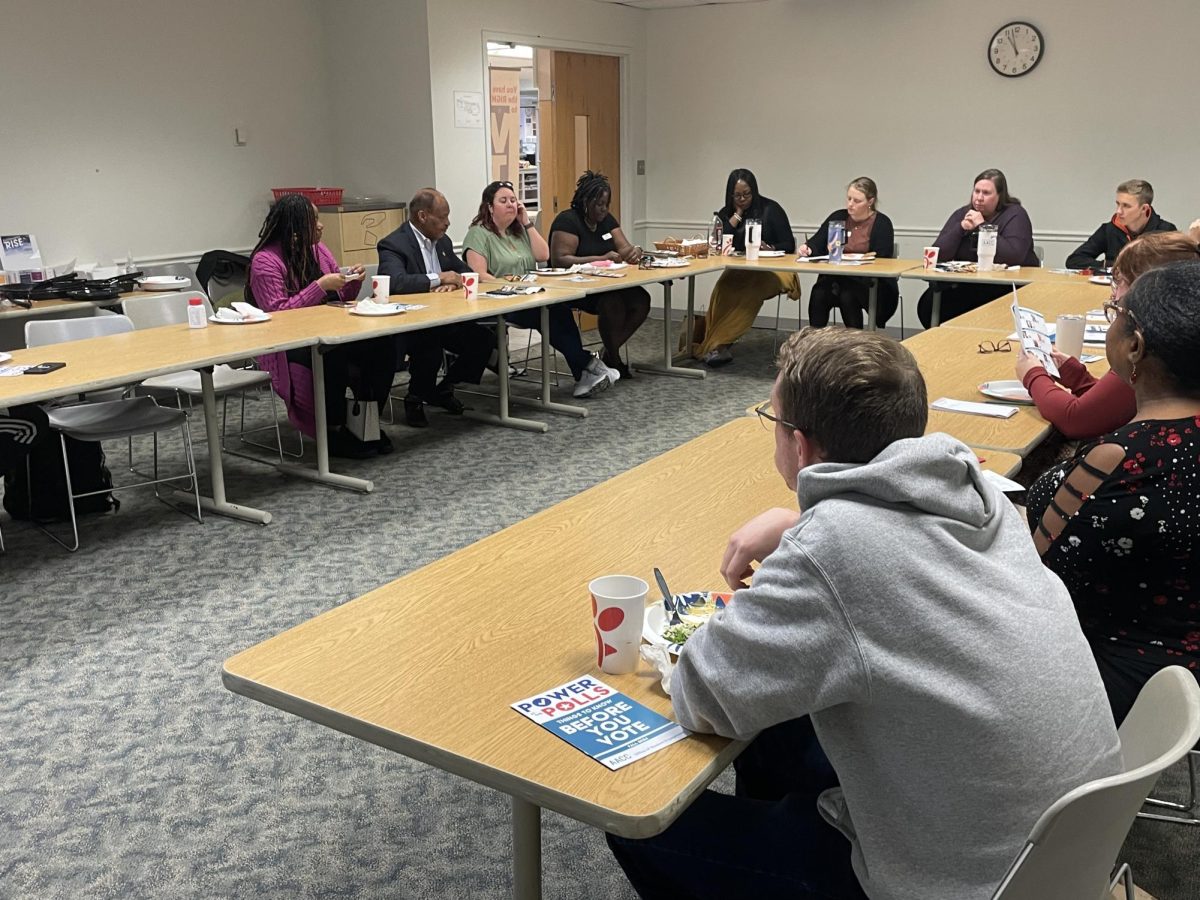 Civil rights activist Carl Snowden taught students about the importance of voting. 