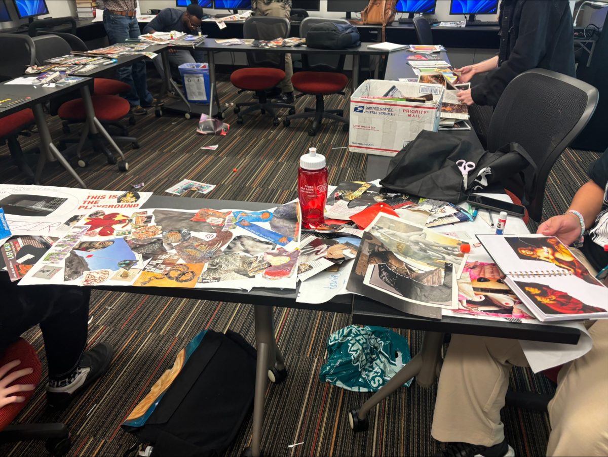 Second Wind hosted a workshop for students to creat vision boards in the library on Thursday. 