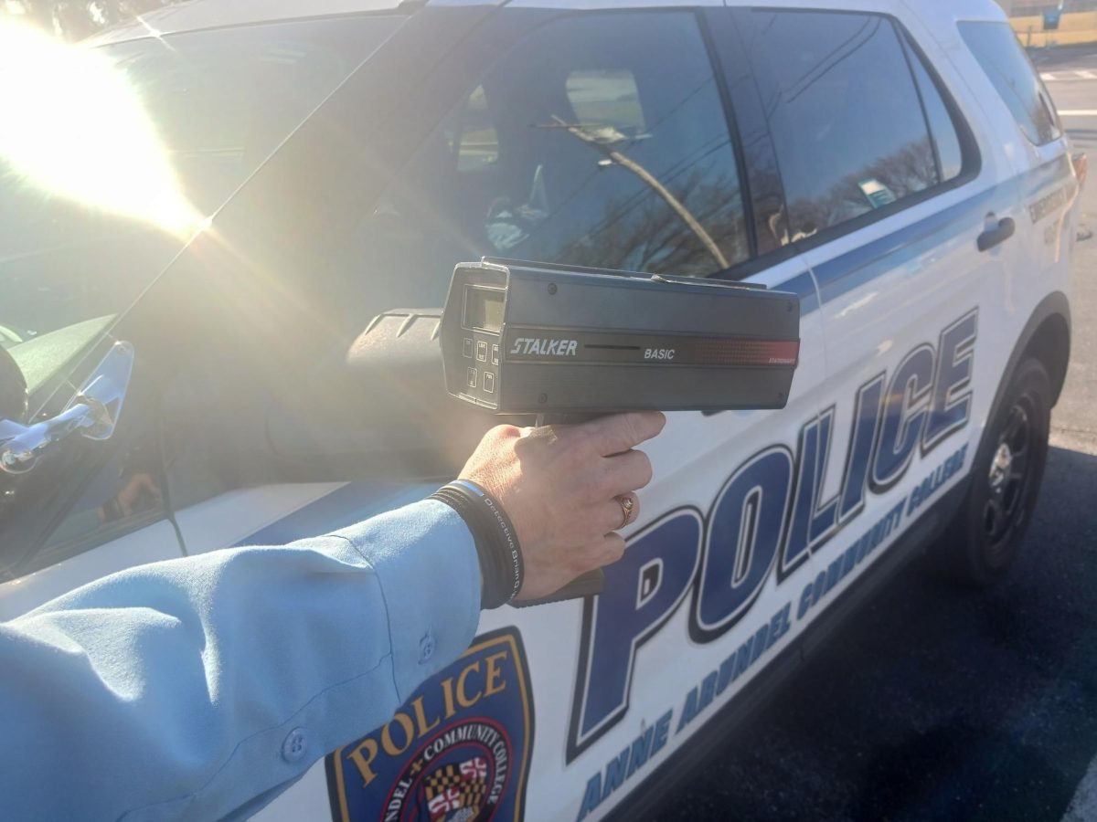 Police use radar guns when they identify areas of campus where speeding is common. 