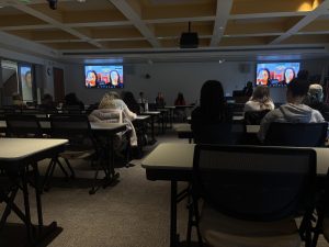 Guest panelists shared experiences and gave advice to students attending the Shattering Ceilings event online or in-person. 